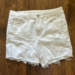 White American Eagle distressed Jean shorts